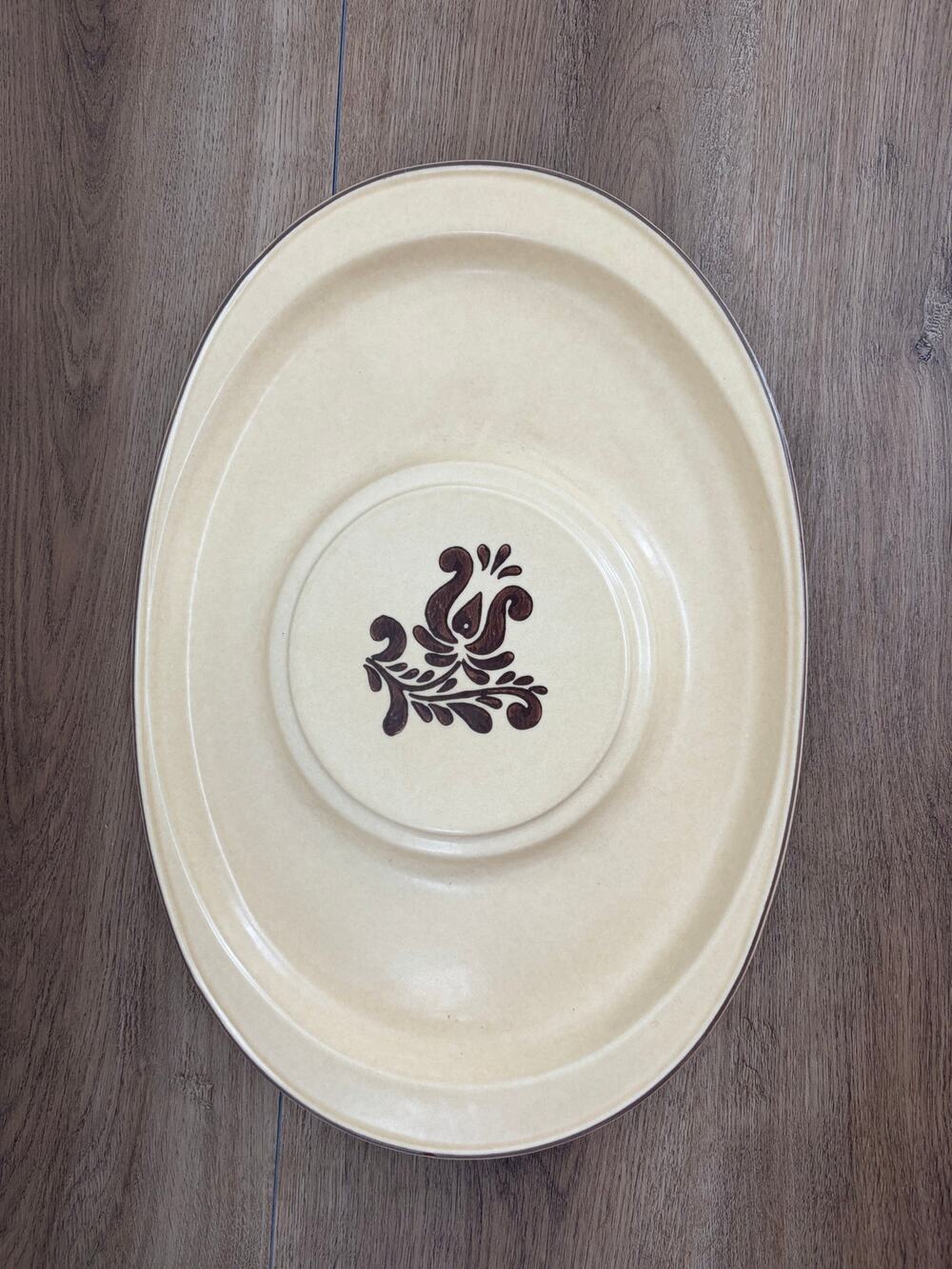 Vintage Pfaltzgraff Village Cheese & Cracker Tray Platter #703 16" Stoneware